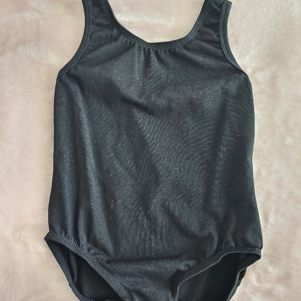 Toddler Girls Gymnastics Black Leotard